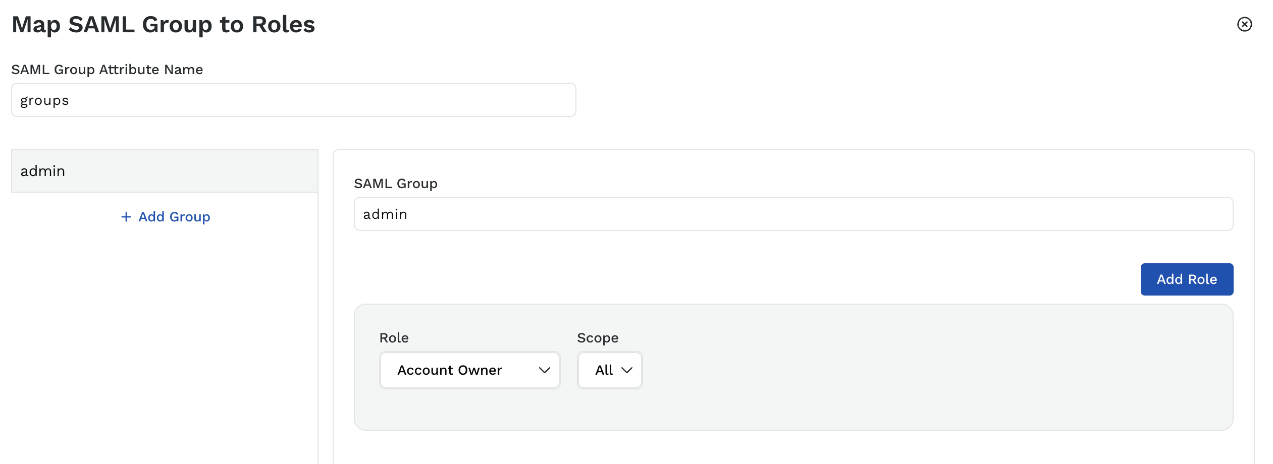 SAML Group Mapping in Platform